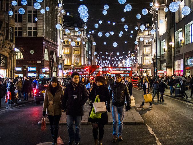 Oxford Street, the most famous retail business cluster in London