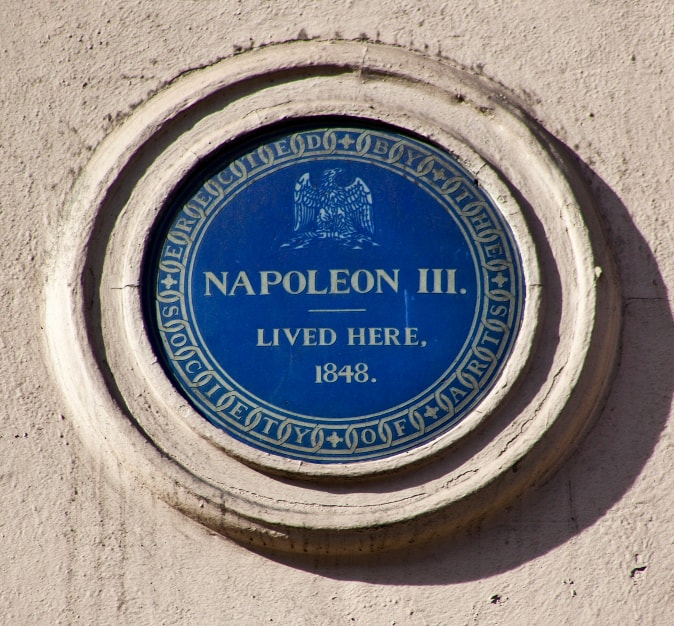 Napoleon's Blue Plaque in London