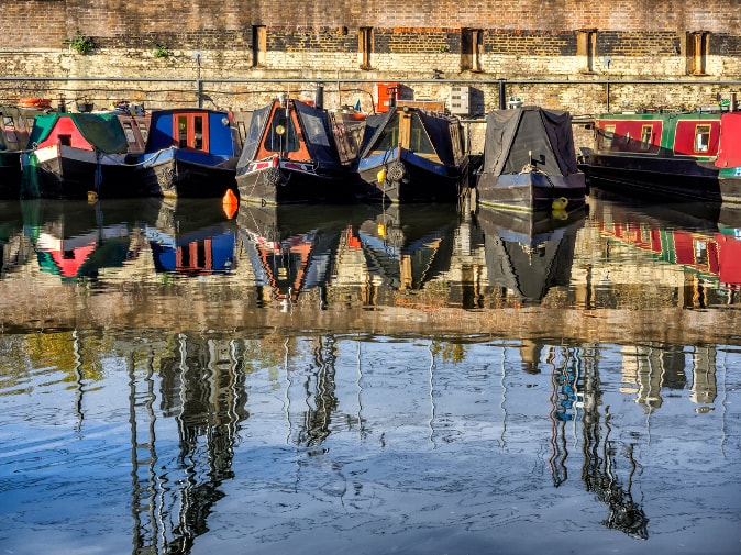 Houseboats in Hackney