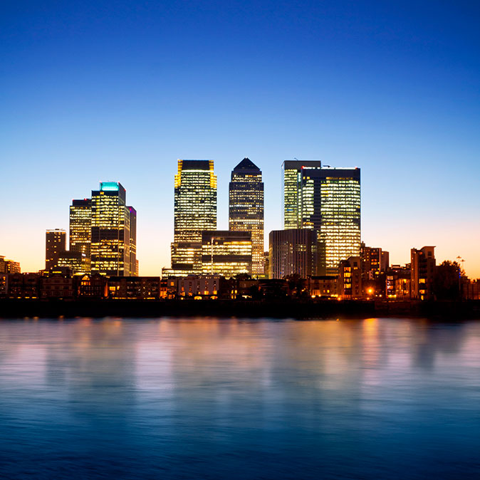 A view of Canary Wharf - are offices here the most popular in London?