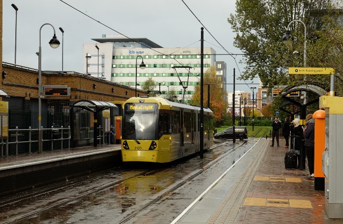 Salford Quays on a rainy day